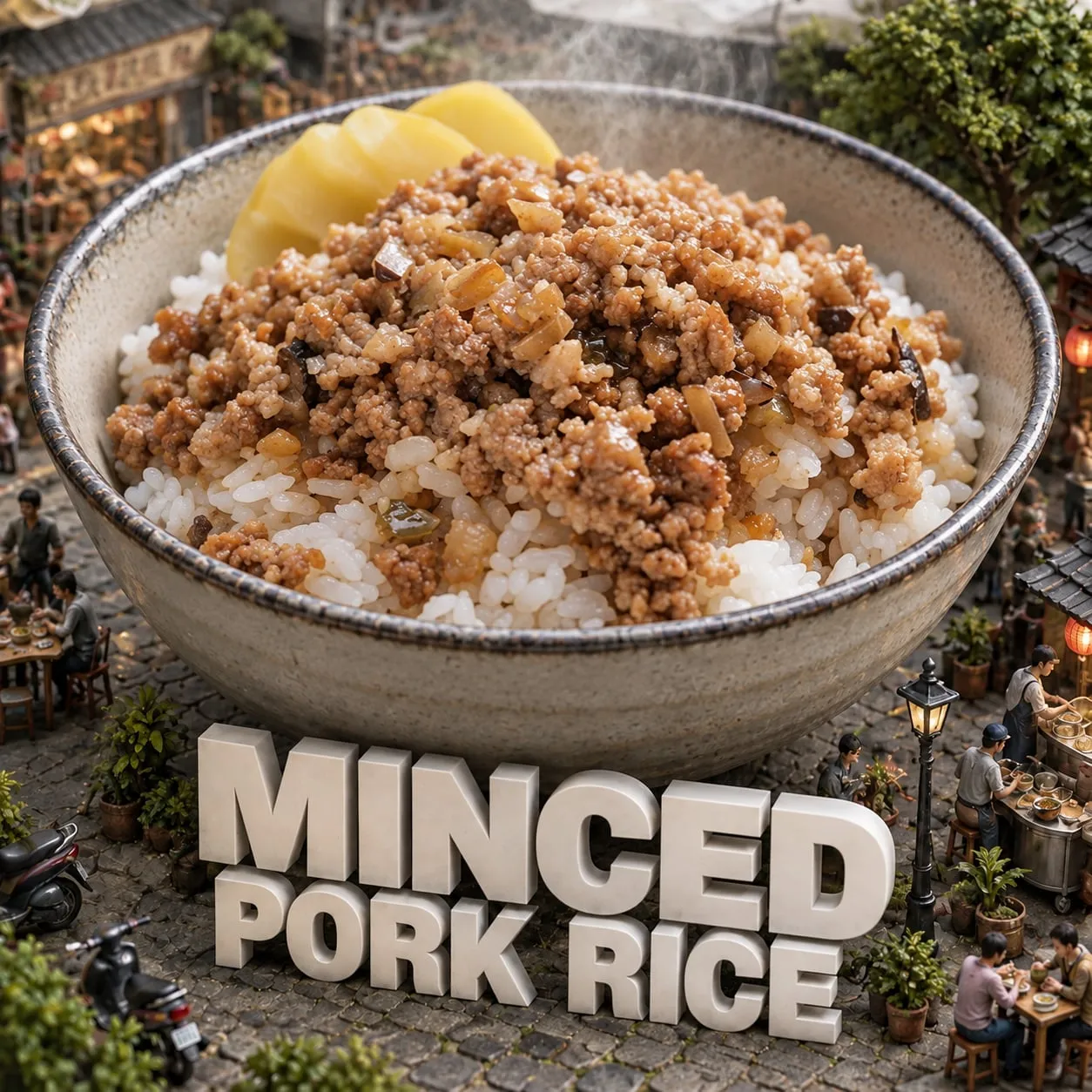 다진 돼지고기 덮밥 (肉燥飯)