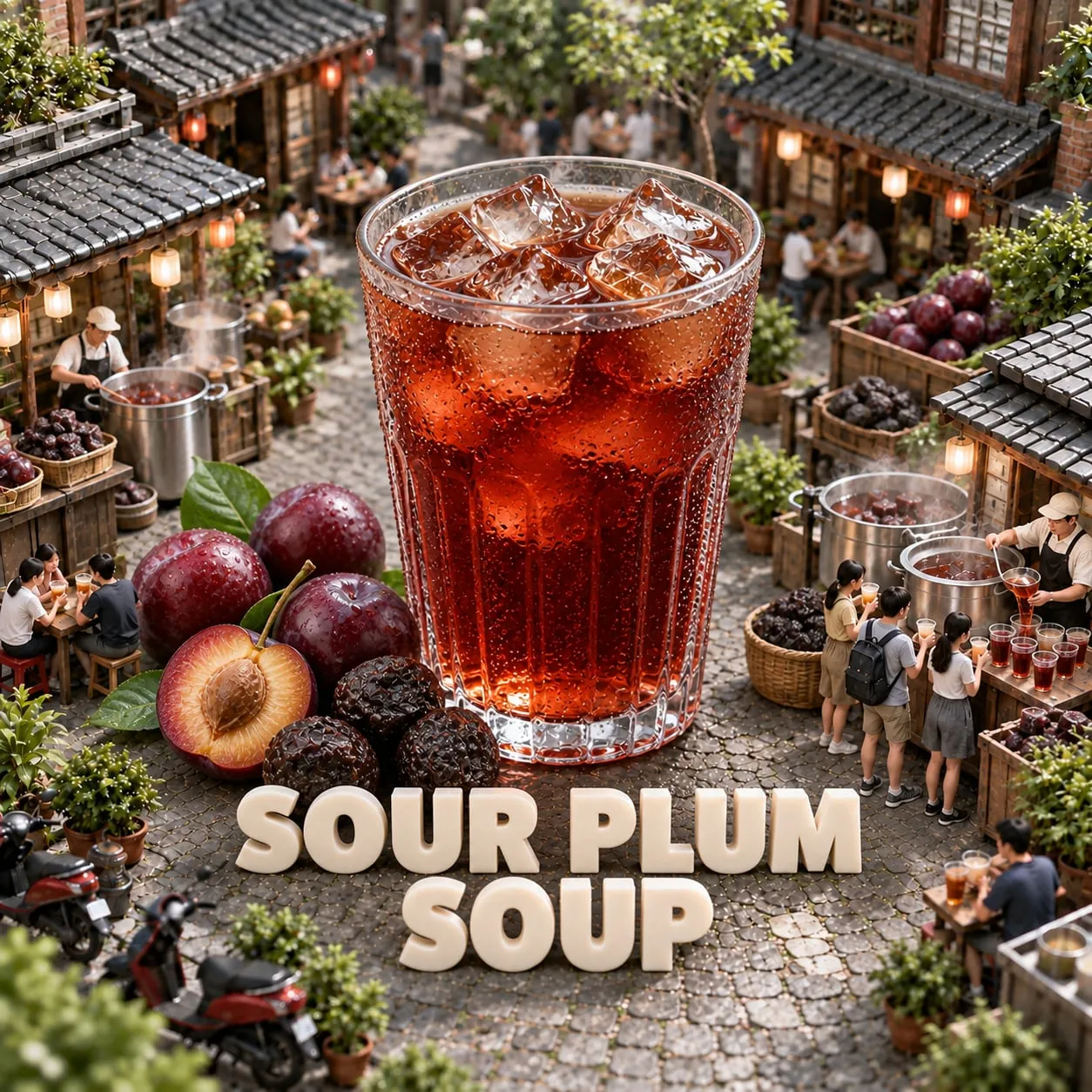 Minuman Plum Asam (酸梅湯)